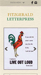 Mobile Screenshot of fitzgeraldletterpress.com